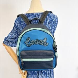 COACH F76647 VALE BACKPACK IN CERULEAN MULTI